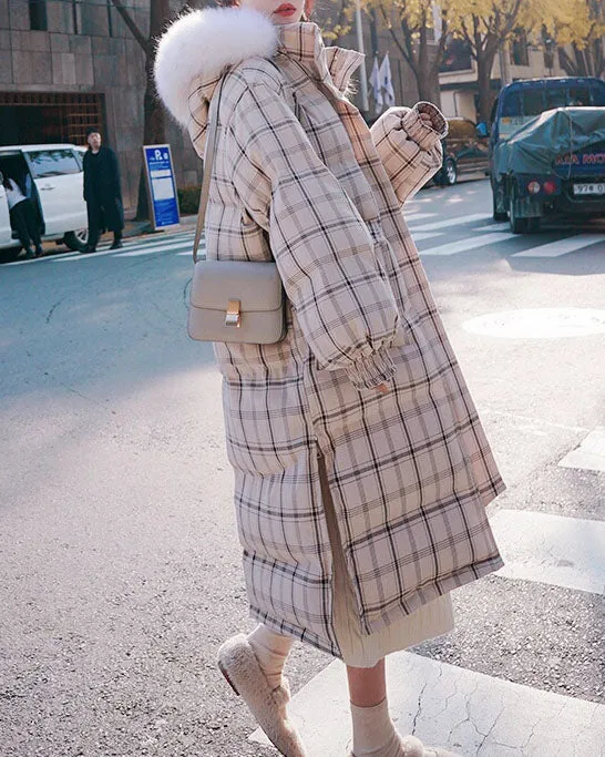 Plaid Winter Long Coat SD01912