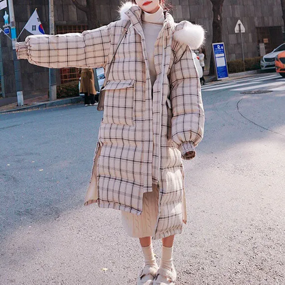 Plaid Winter Long Coat SD01912