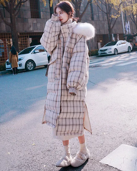 Plaid Winter Long Coat SD01912