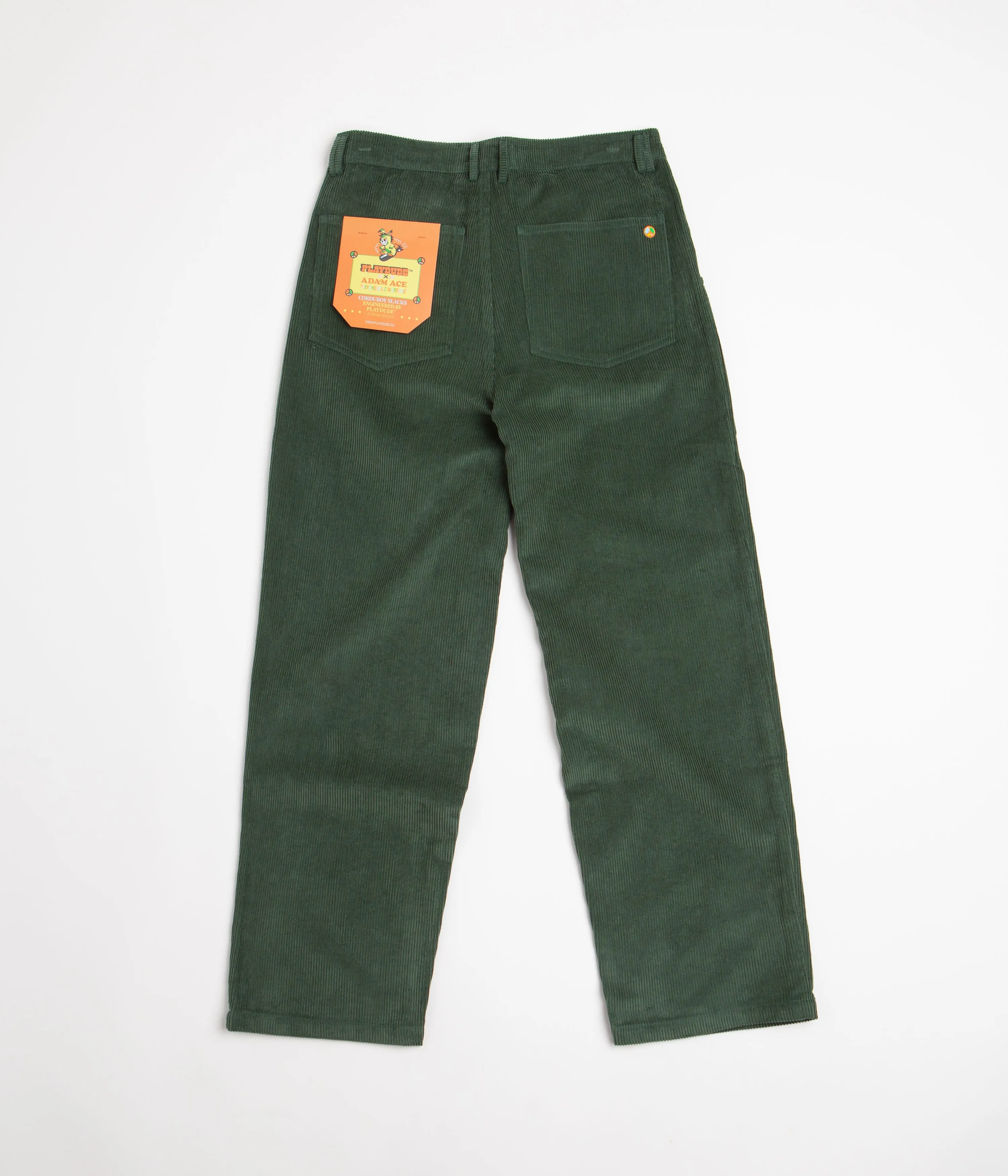 Playdude Psychadelic Warfare Corduroy Trousers - Emerald