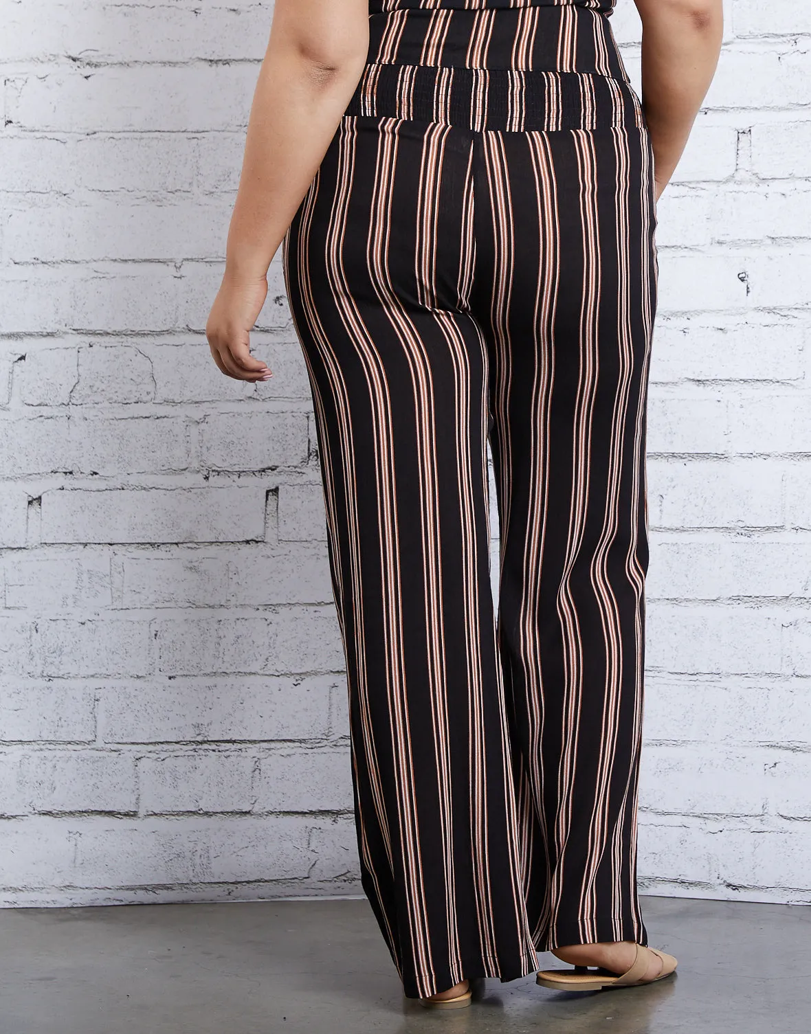 Plus Size Downtown Feels Striped Pants