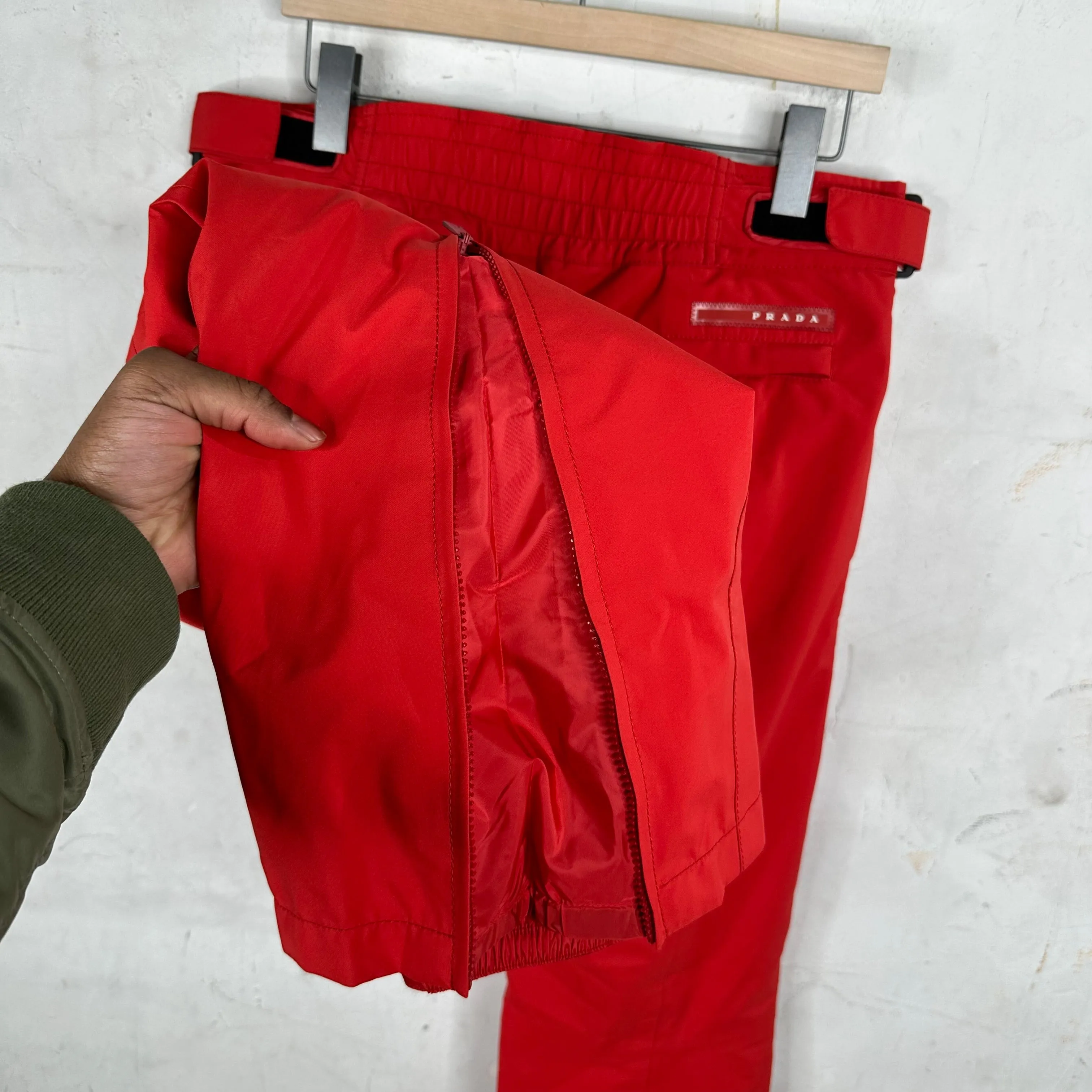 PRADA Red Insulated Ski Trousers