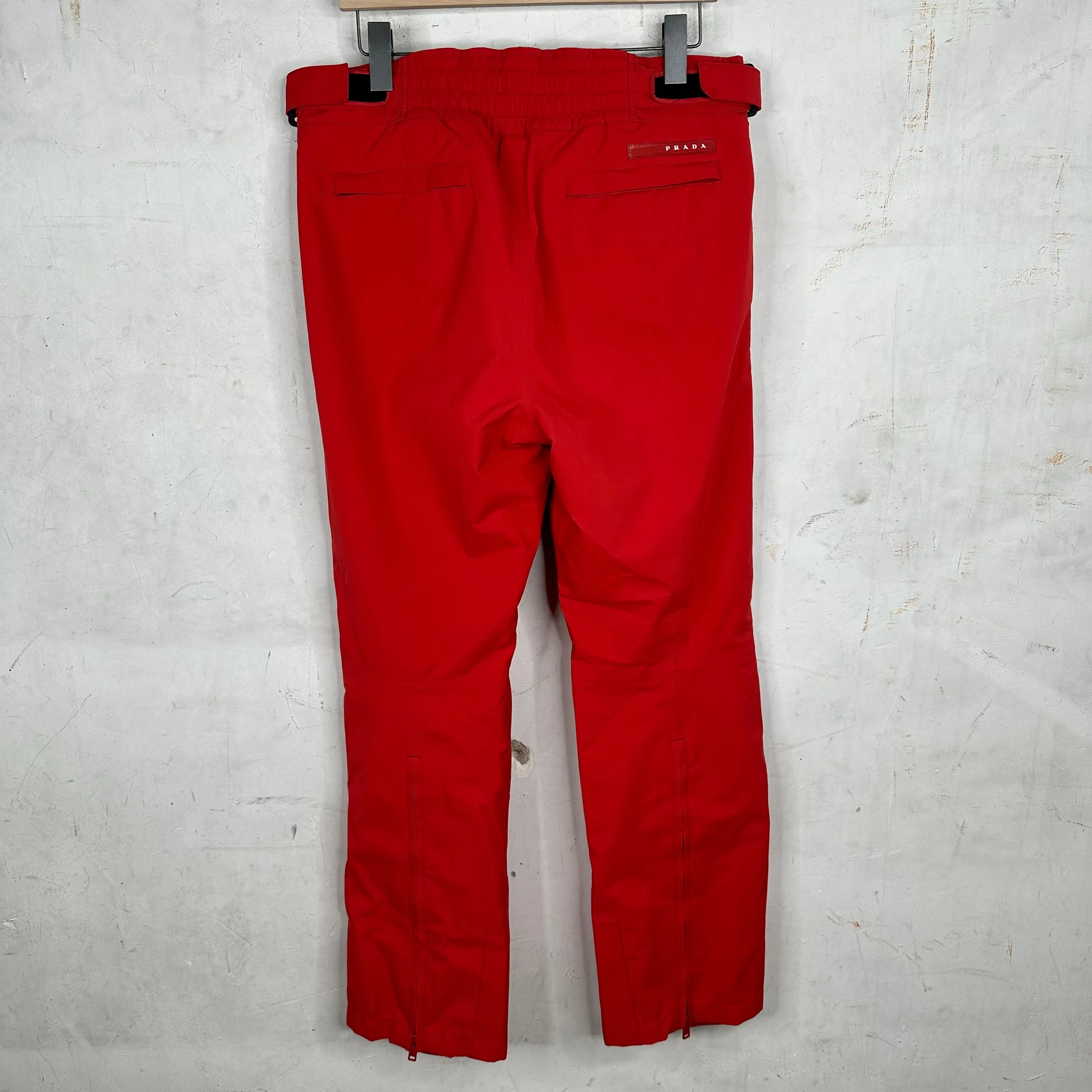 PRADA Red Insulated Ski Trousers