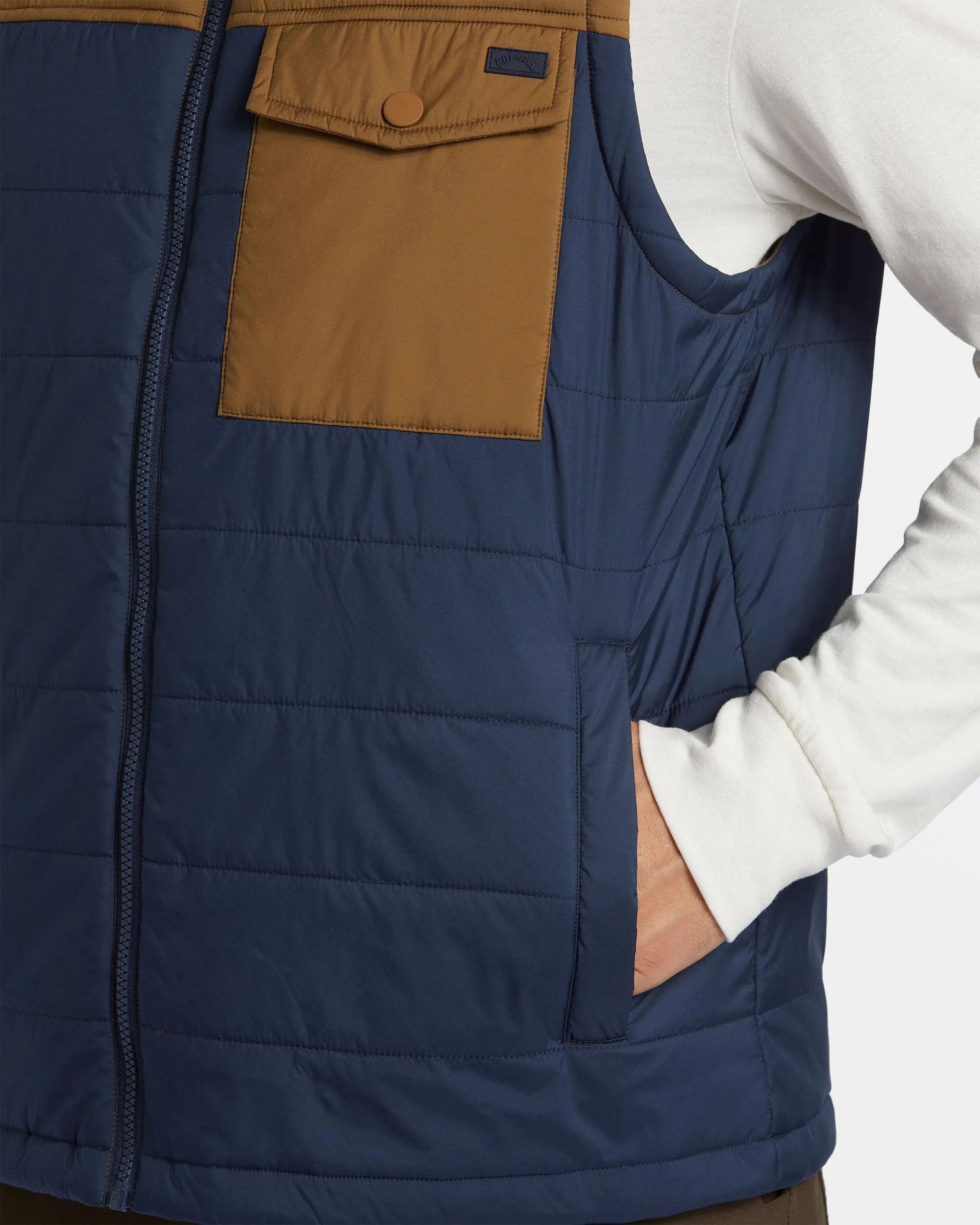 Prism Vest Quilted Vest - Dusty Navy