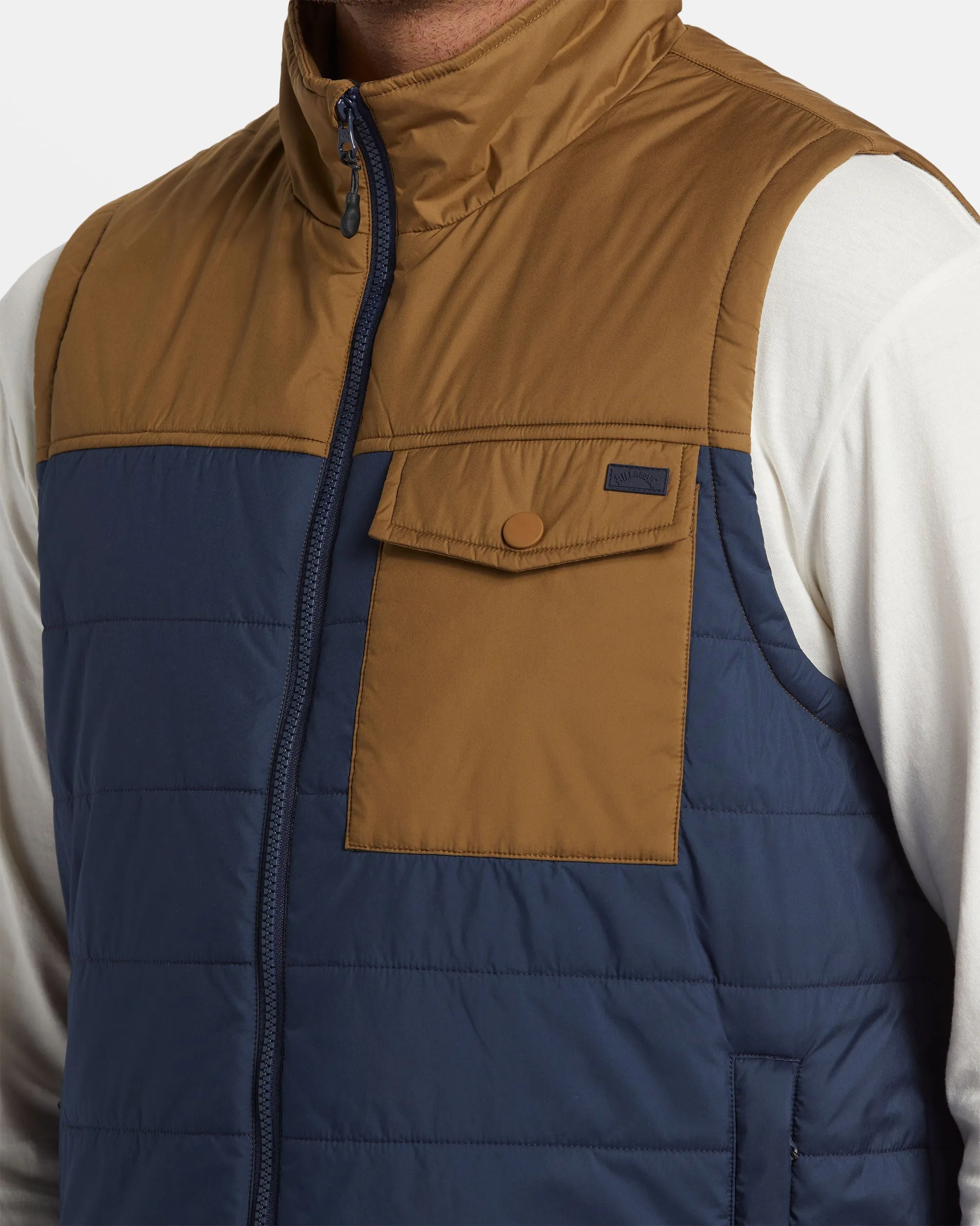 Prism Vest Quilted Vest - Dusty Navy