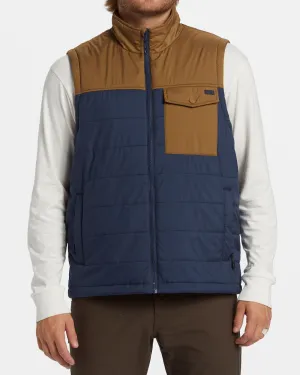 Prism Vest Quilted Vest - Dusty Navy