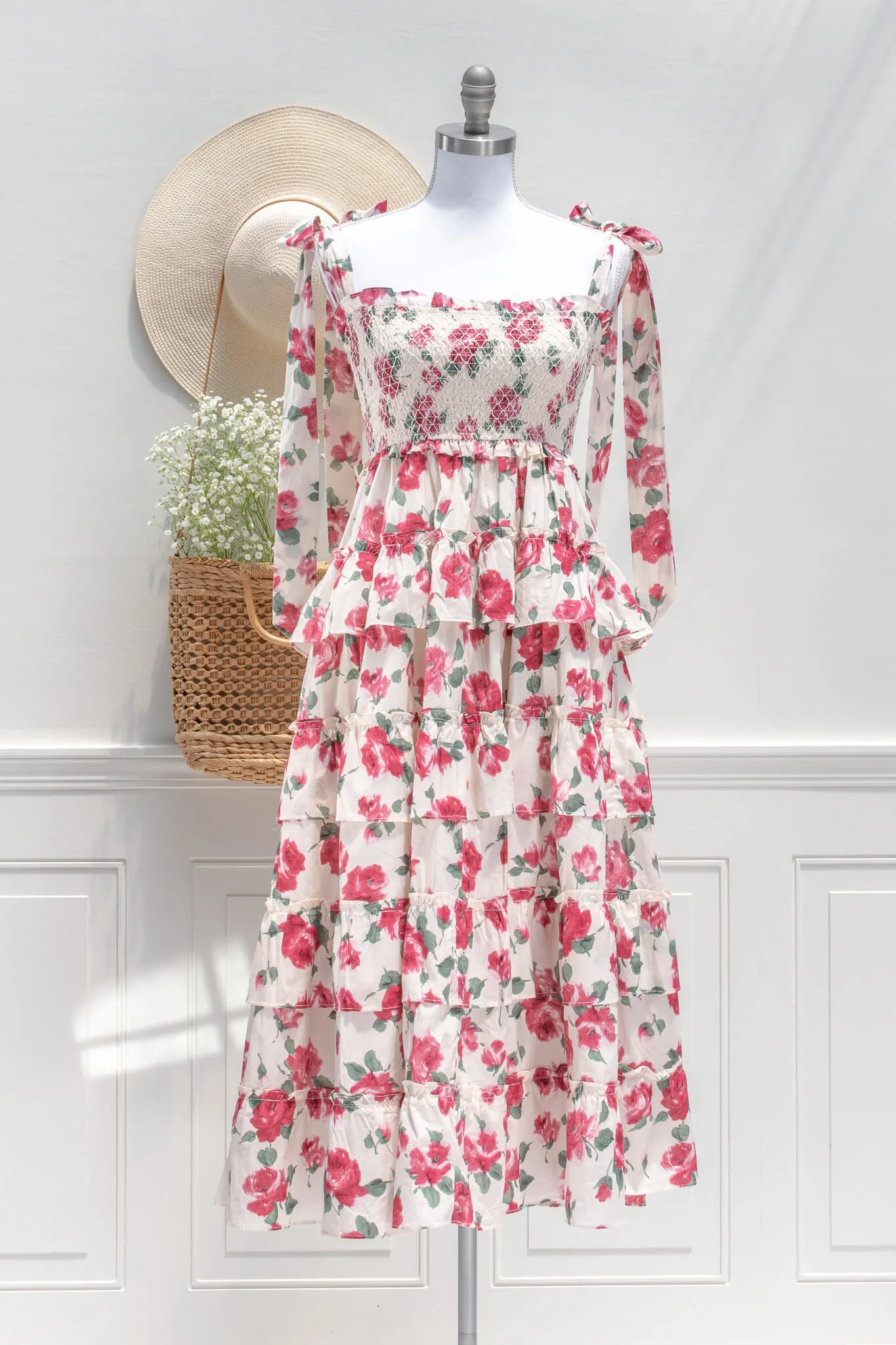 Rambling Rose Midi Dress