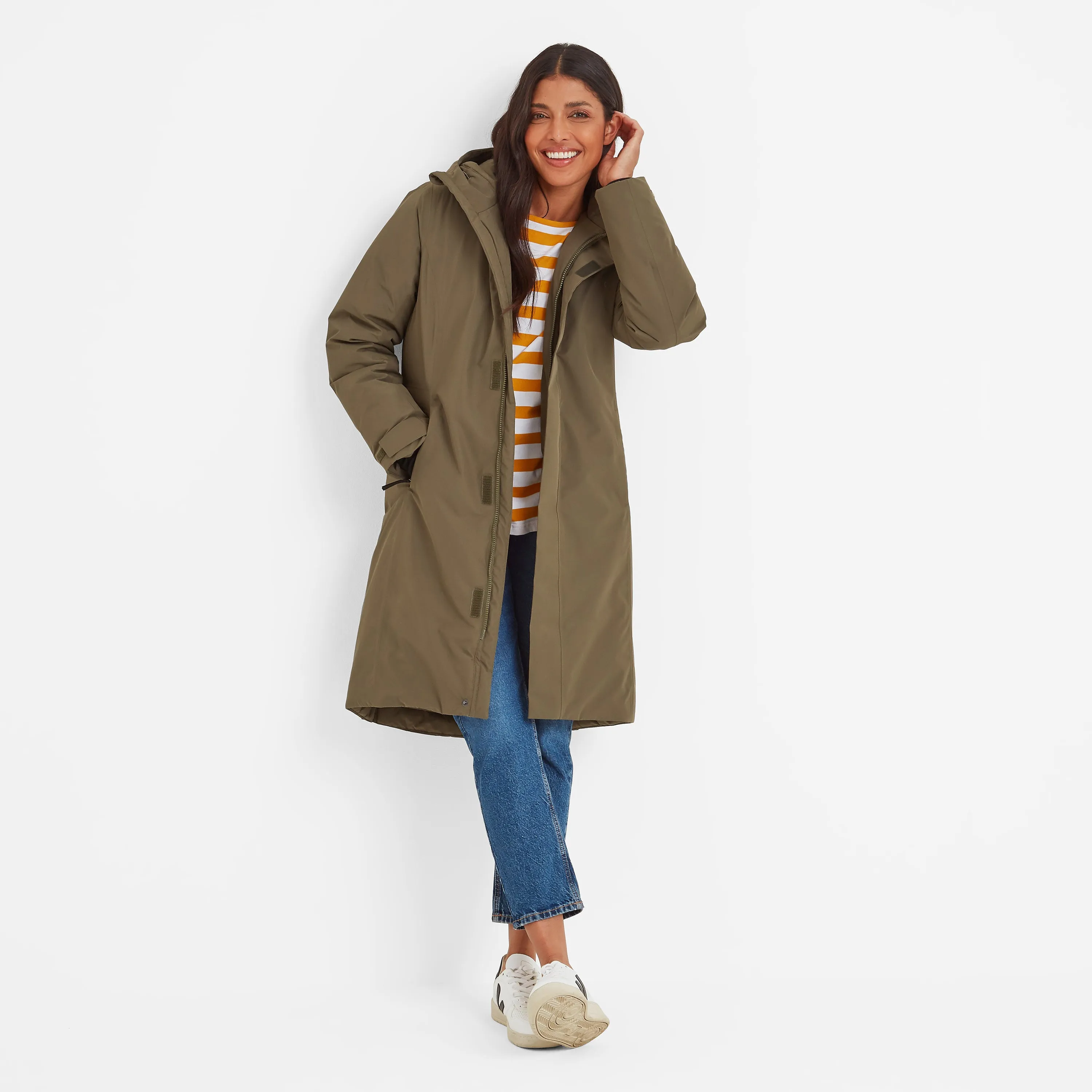 Reiner Womens Waterproof Down Parka - Khaki