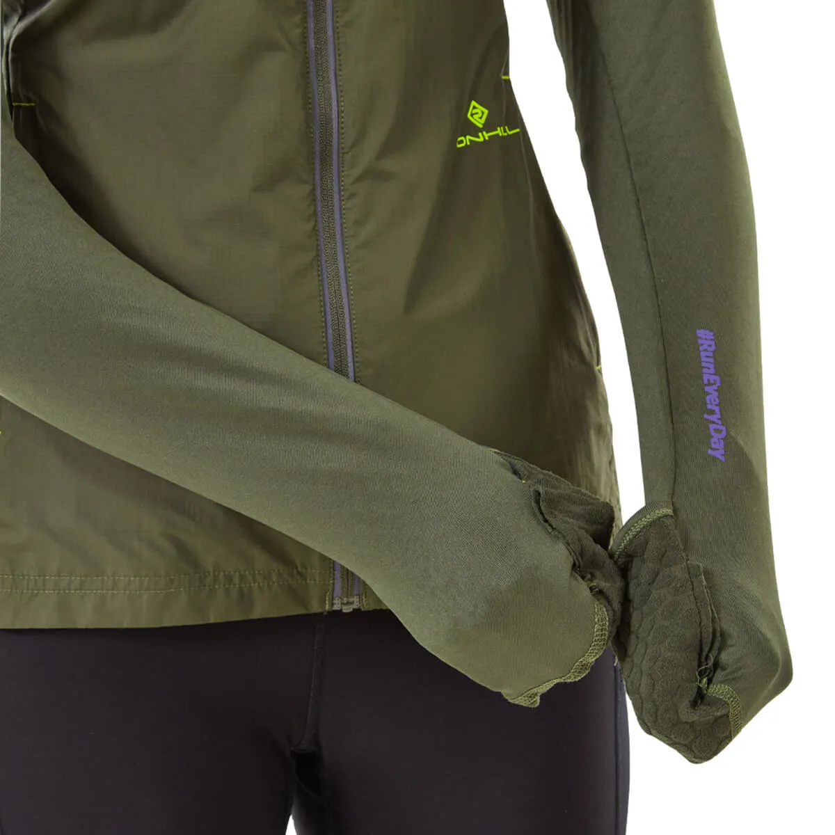 Ronhill Tech Hyperchill Jacket Womens | Khaki/citrus