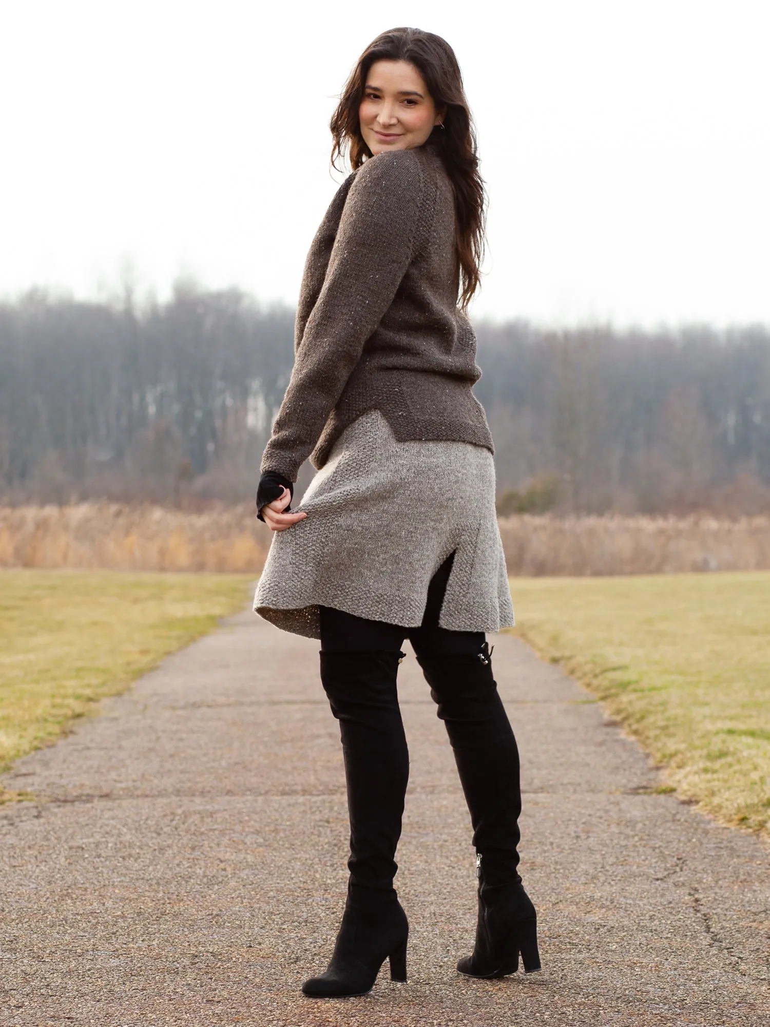 Rough Edges Skirt <br/><small>knitting pattern</small>