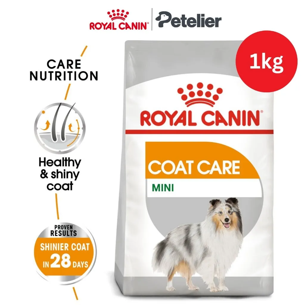 Royal Canin Mini Coat Care 1kg Adult Dry Dog Food - Canine Care Nutrition