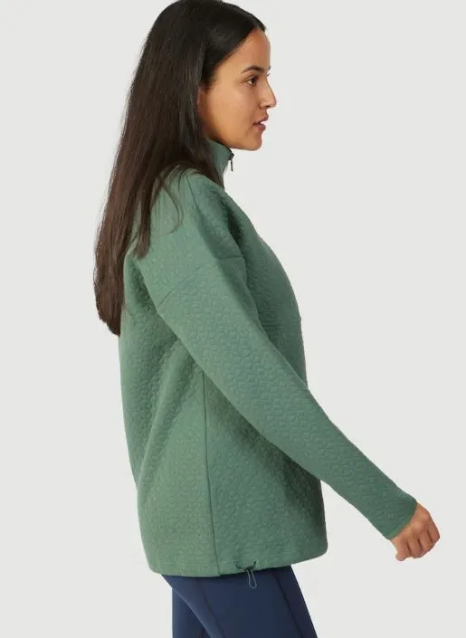 SALE! Women's Inga Long Zip Top | Fig