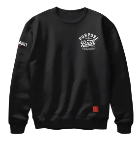 Script Crewneck, Black