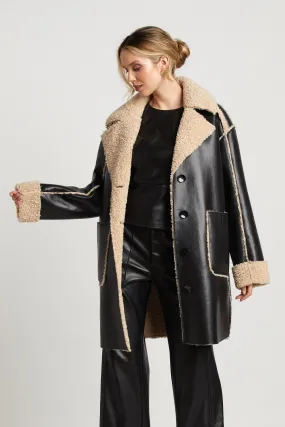 Sheridan Mid-Length Faux Shearling Coat