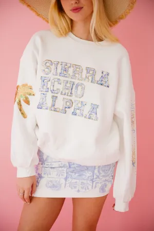 SIERRA ECHO ALPHA WHITE PULLOVER