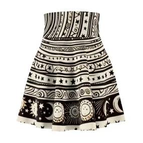 Skater Skirt - Magical Moon Mandala Design