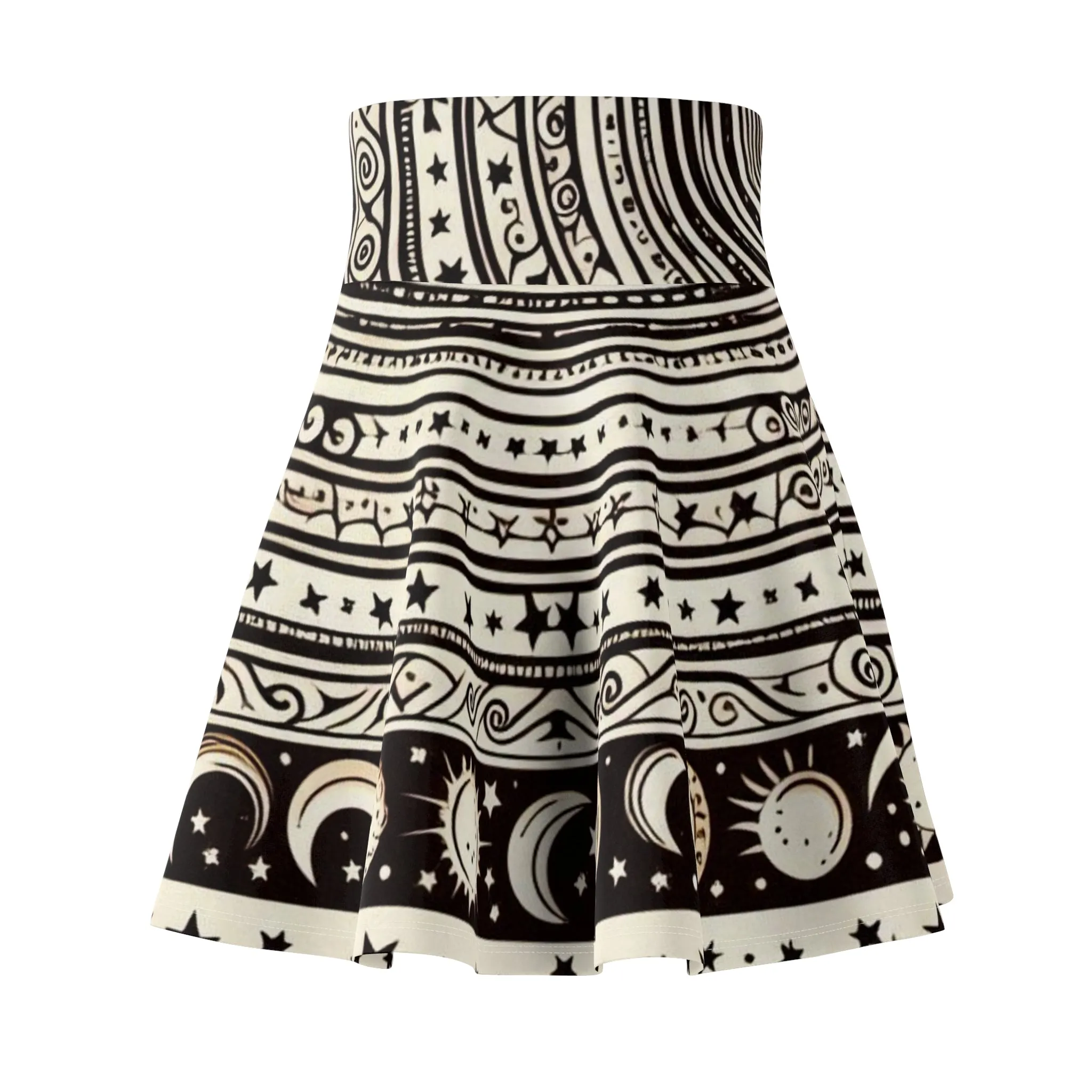 Skater Skirt - Magical Moon Mandala Design