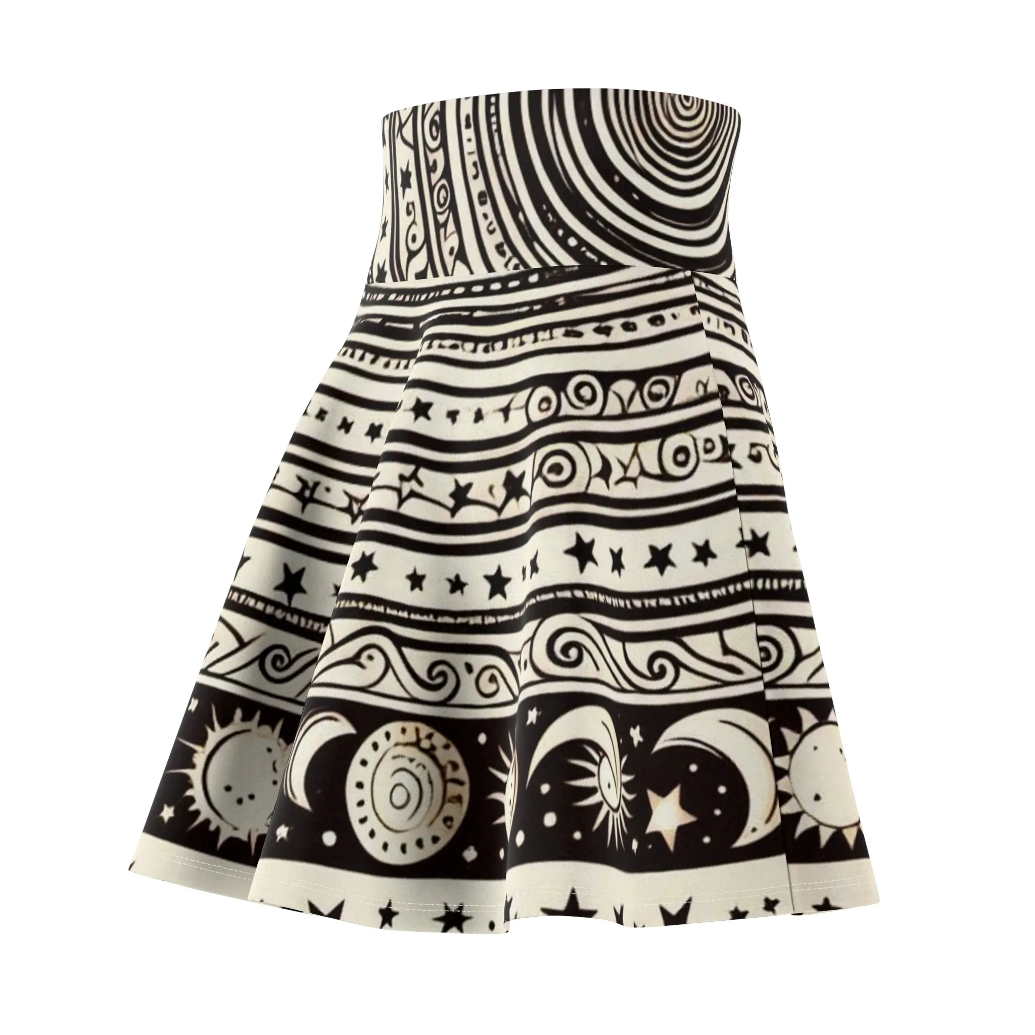 Skater Skirt - Magical Moon Mandala Design