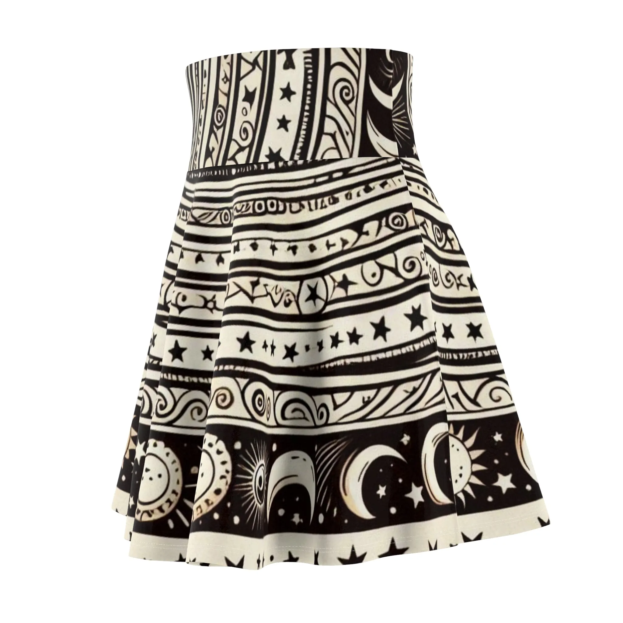 Skater Skirt - Magical Moon Mandala Design