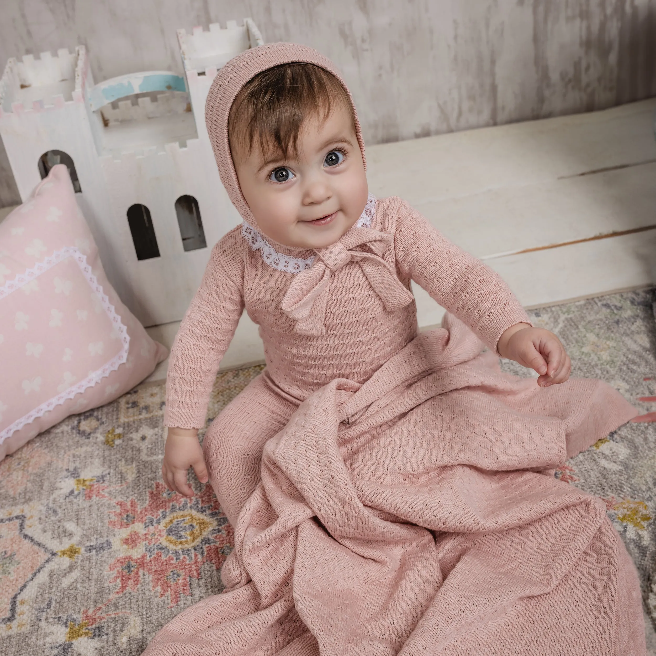 Sky Layette Set ~ Rose