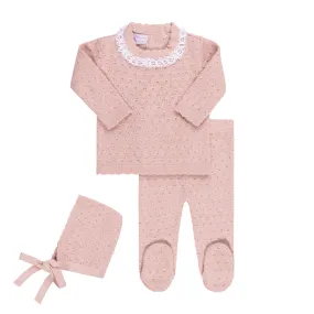 Sky Layette Set ~ Rose