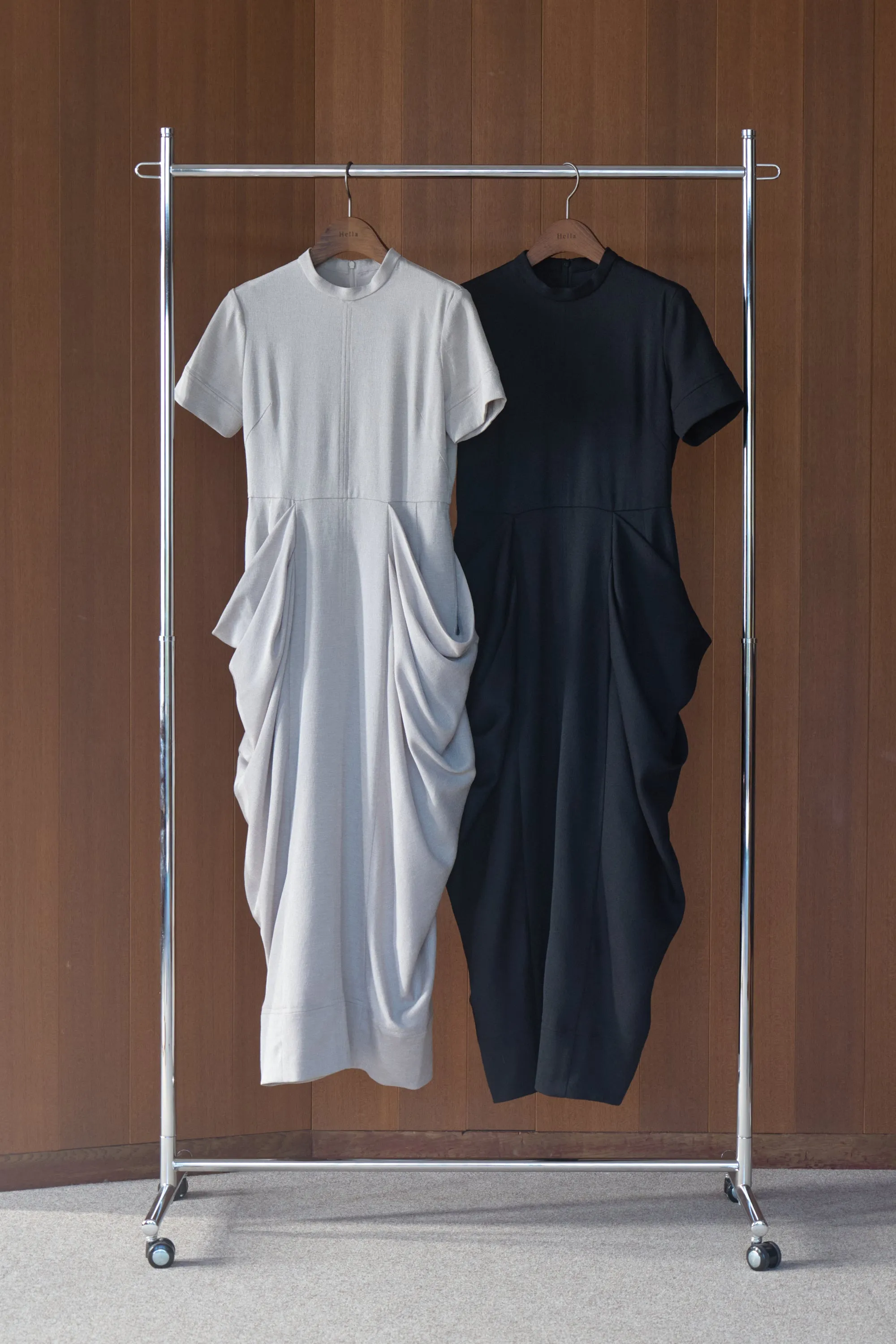 SLAB DRAPE DRESS