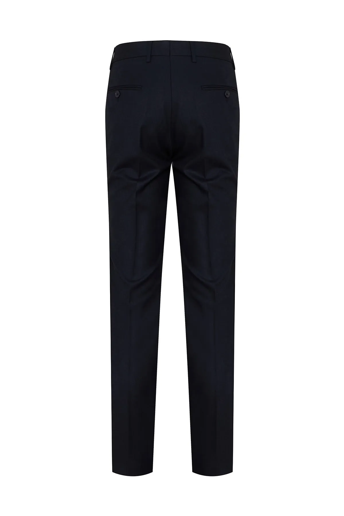 Slim Fit Navy Side Pocket Low Waist Dress Pants