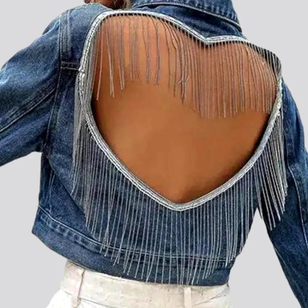 Slim women's jean jacket