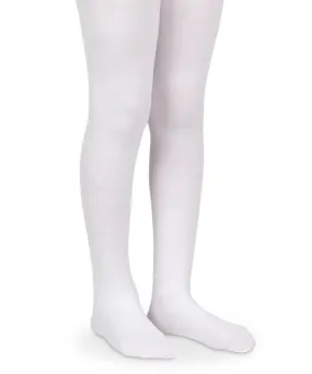 Smooth Toe Organic Cotton Tights -- White