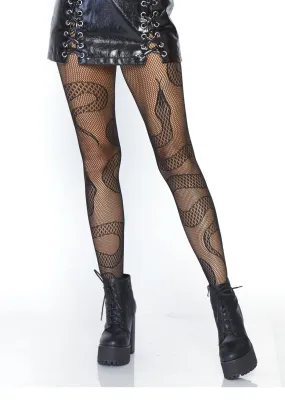 Snake Net Tights