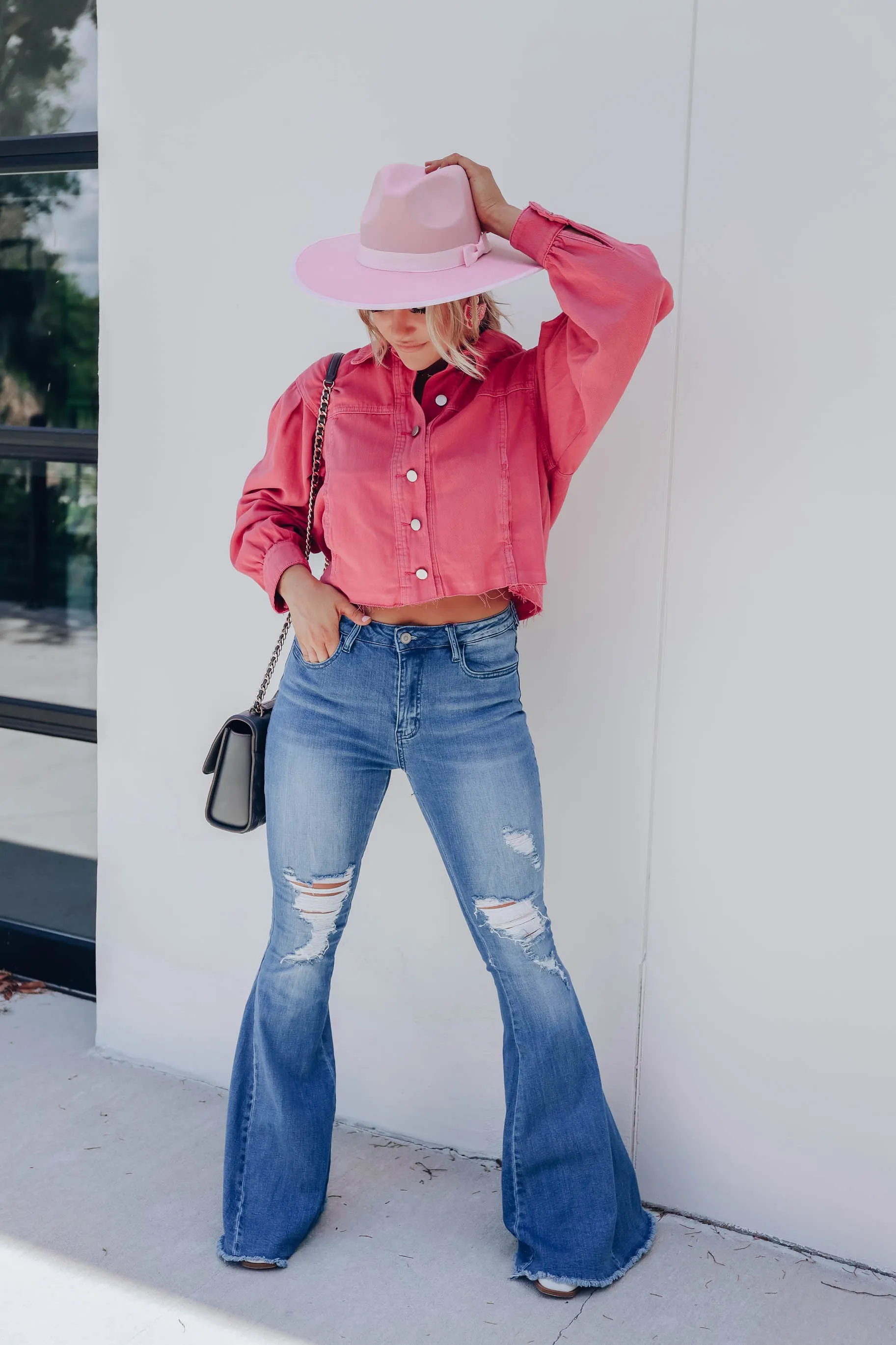 So Fetch Pink Denim Jacket