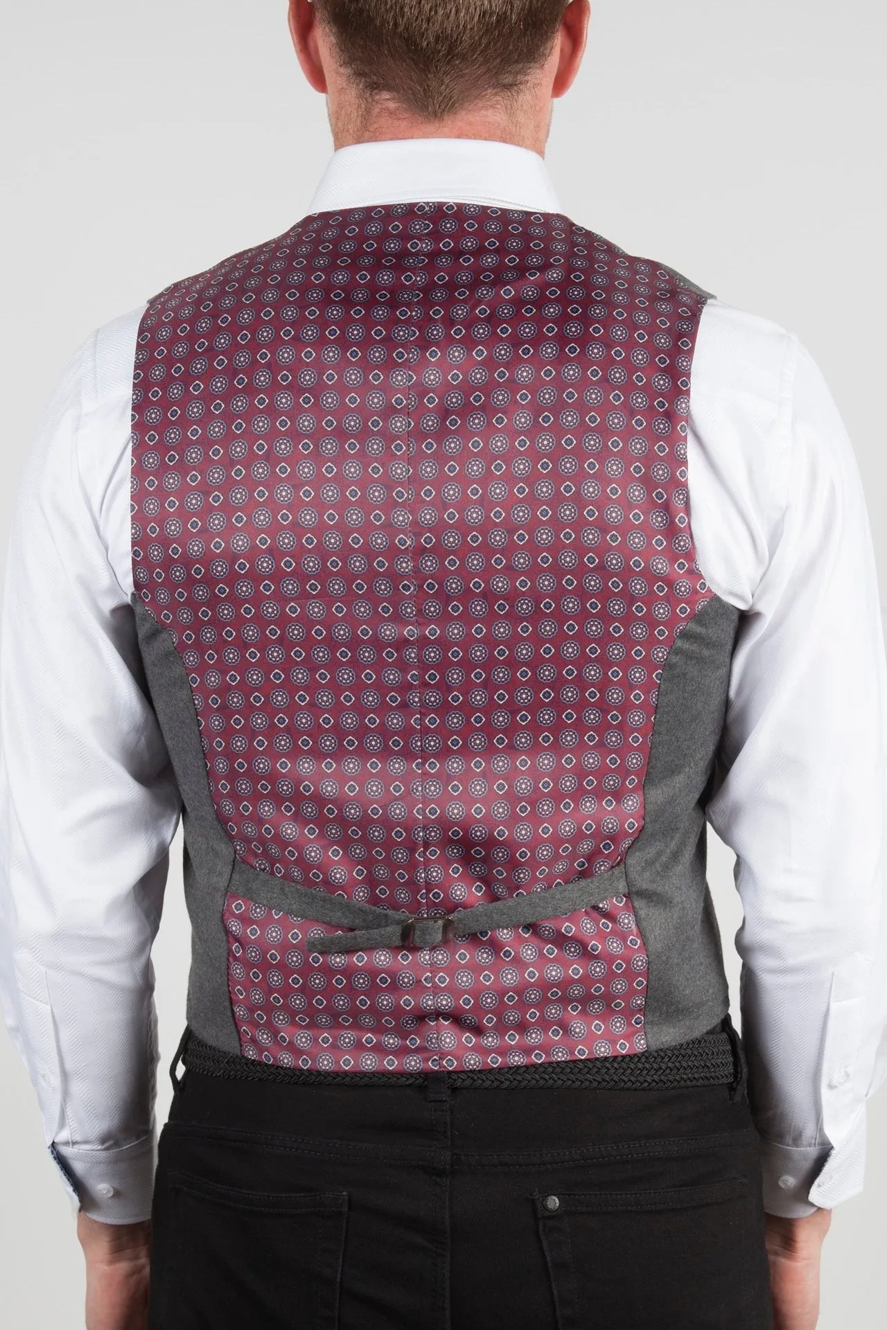 Solid Grey Formal Vest (Big & Tall)