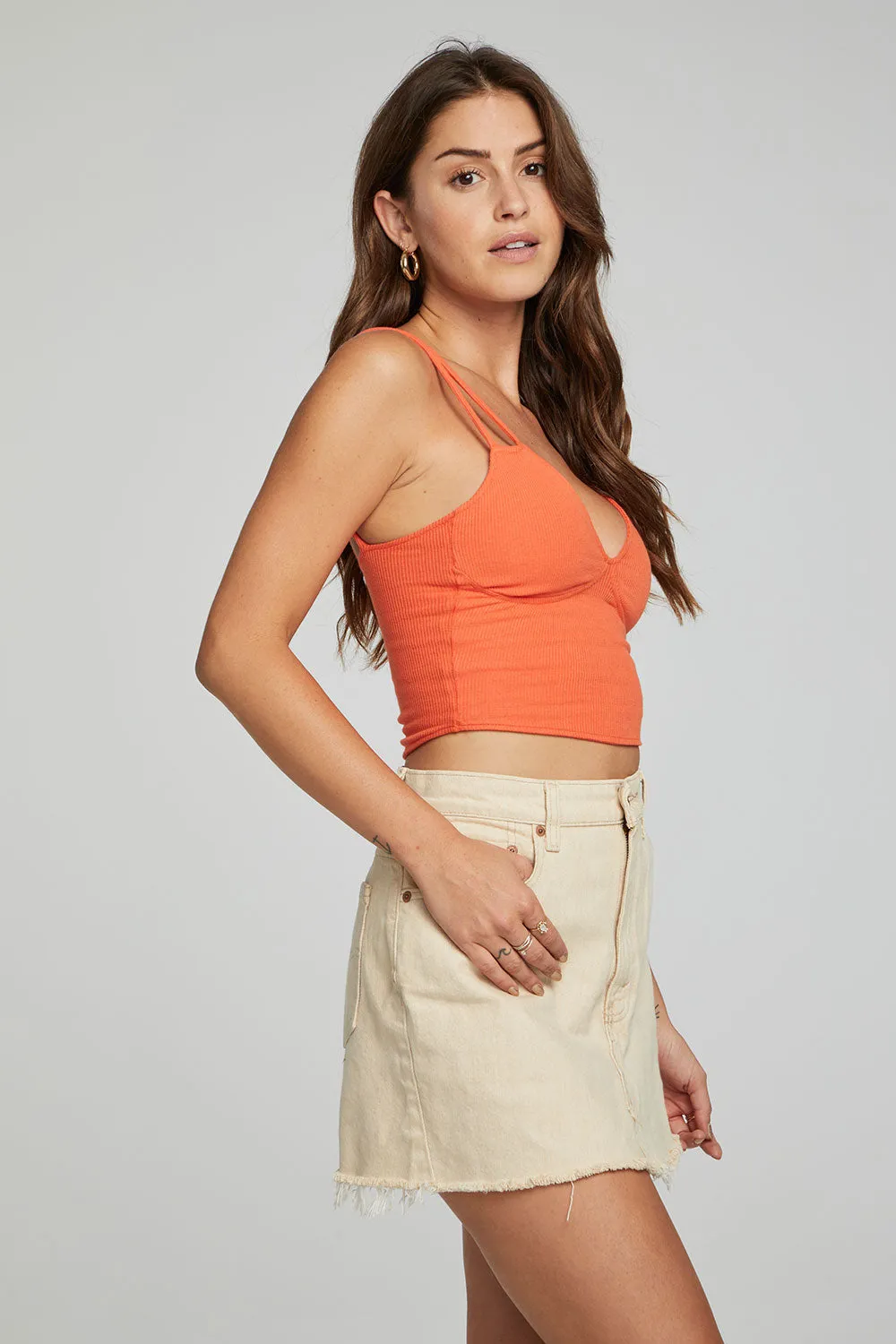 Strand Crop Top - Tigerlily