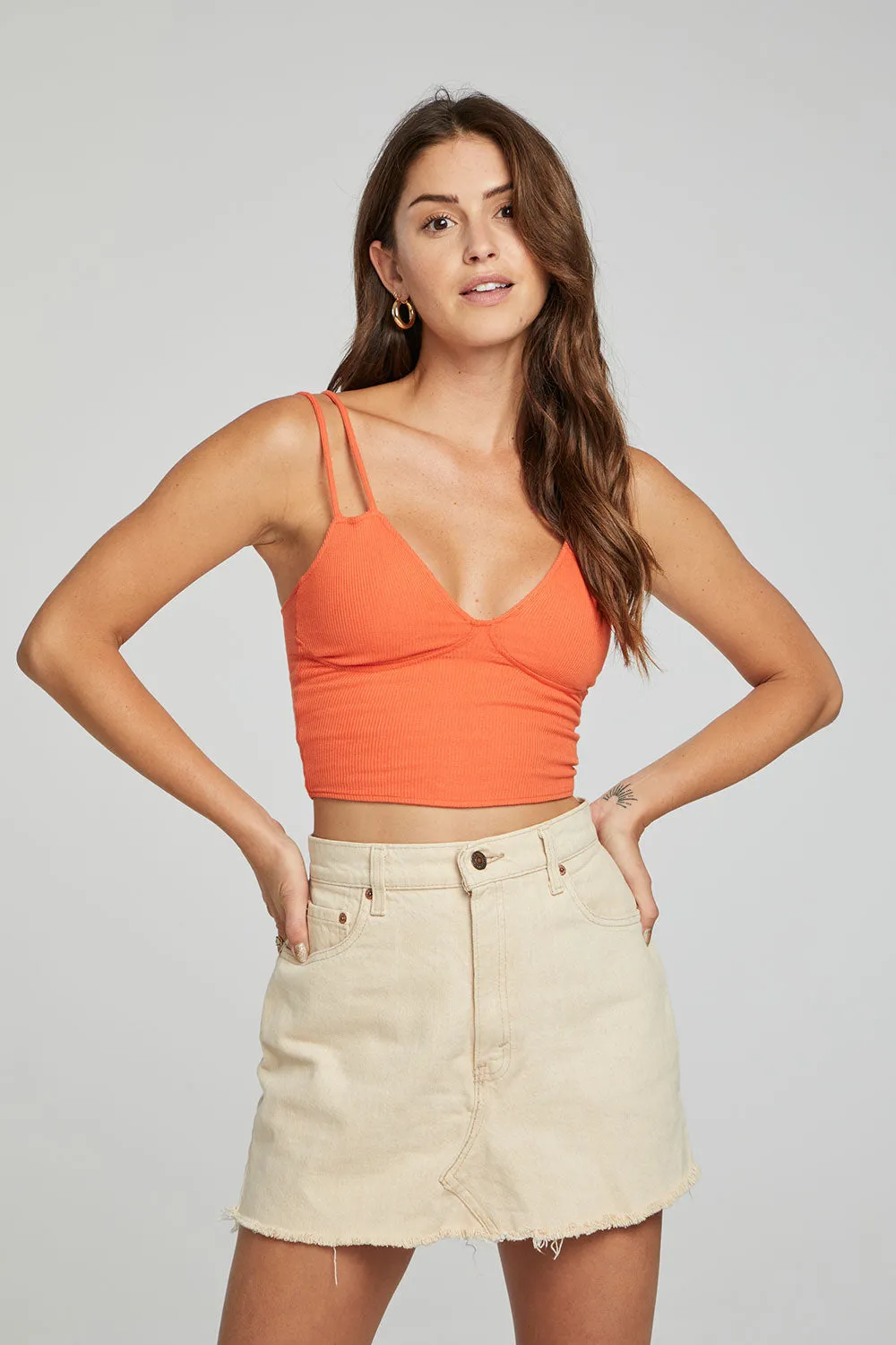 Strand Crop Top - Tigerlily