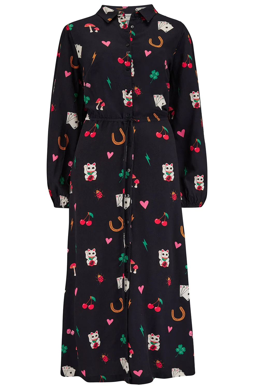 Sugarhill Brighton - Dottie Lucky Charms Maxi Shirt Dress