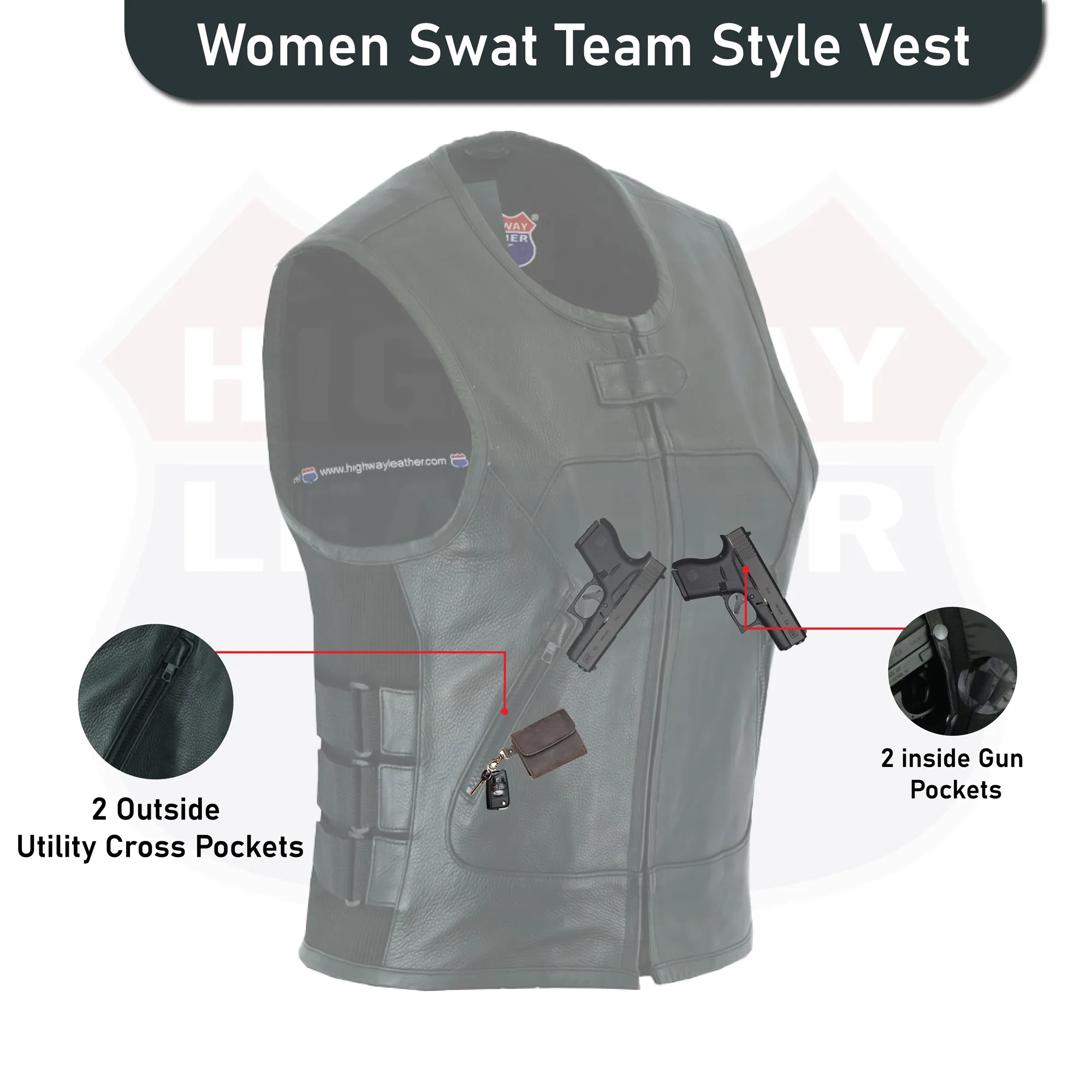 SWAT Bulletproof Style Vest for Women