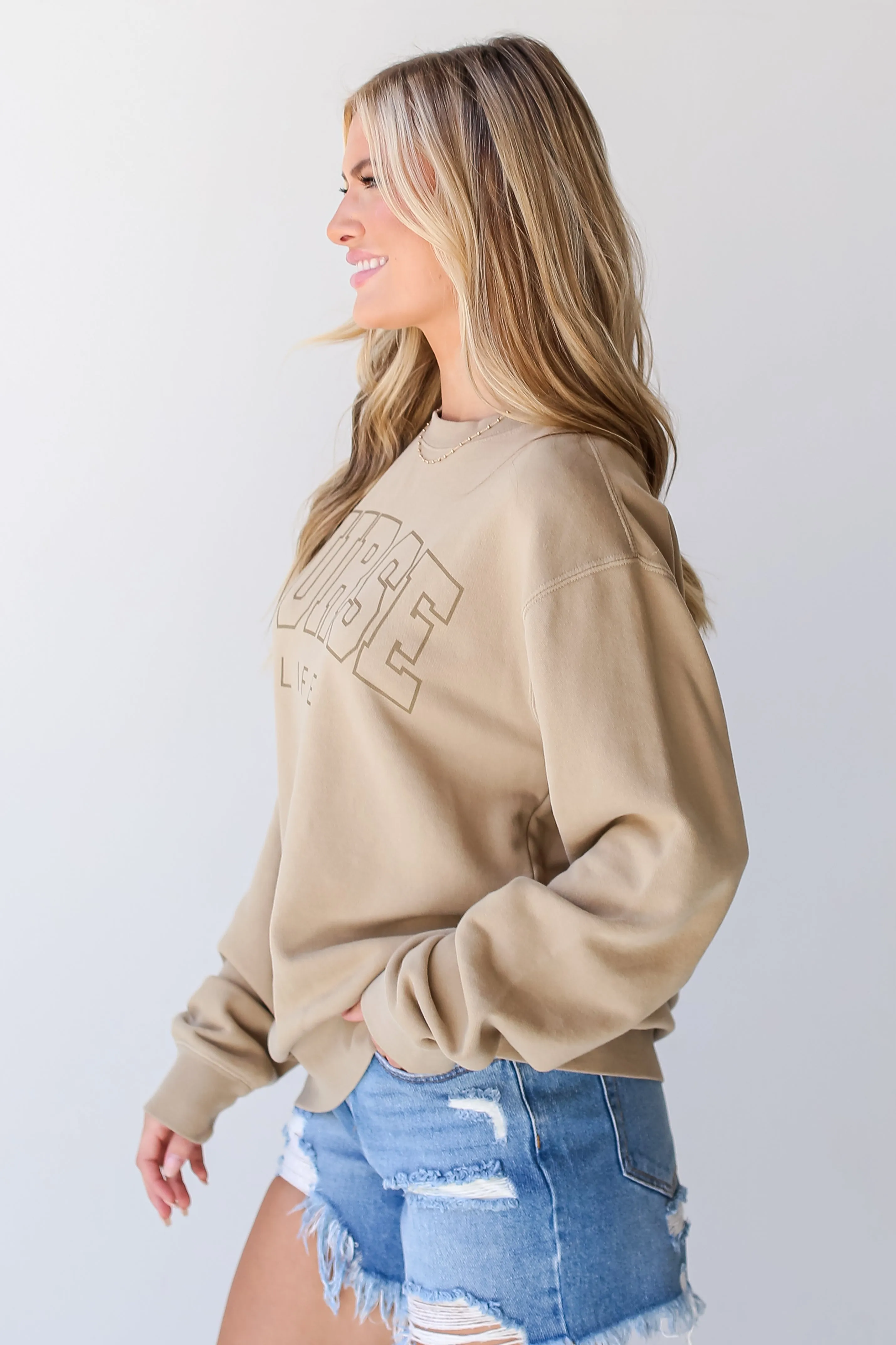 Tan Nurse Life Sweatshirt