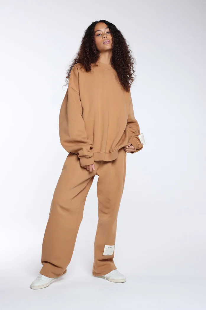 Tan Oversized Joggers