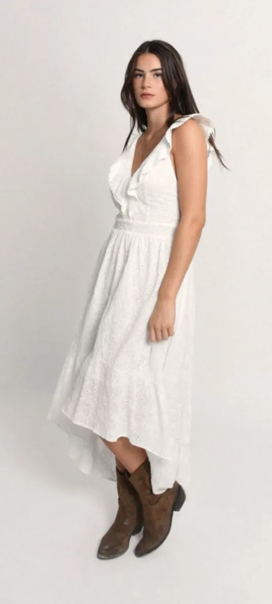 The Eyelet Cross Back Dress