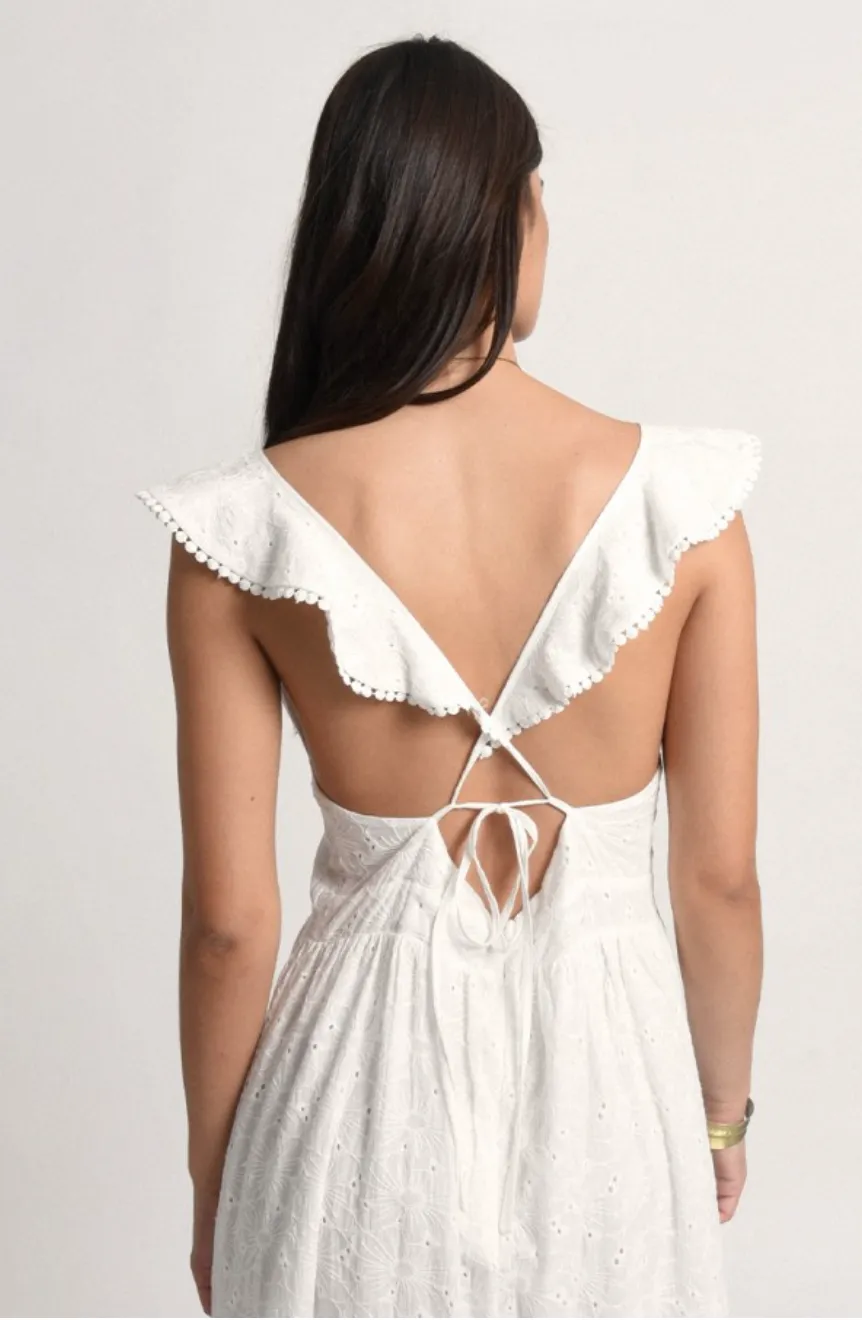 The Eyelet Cross Back Dress