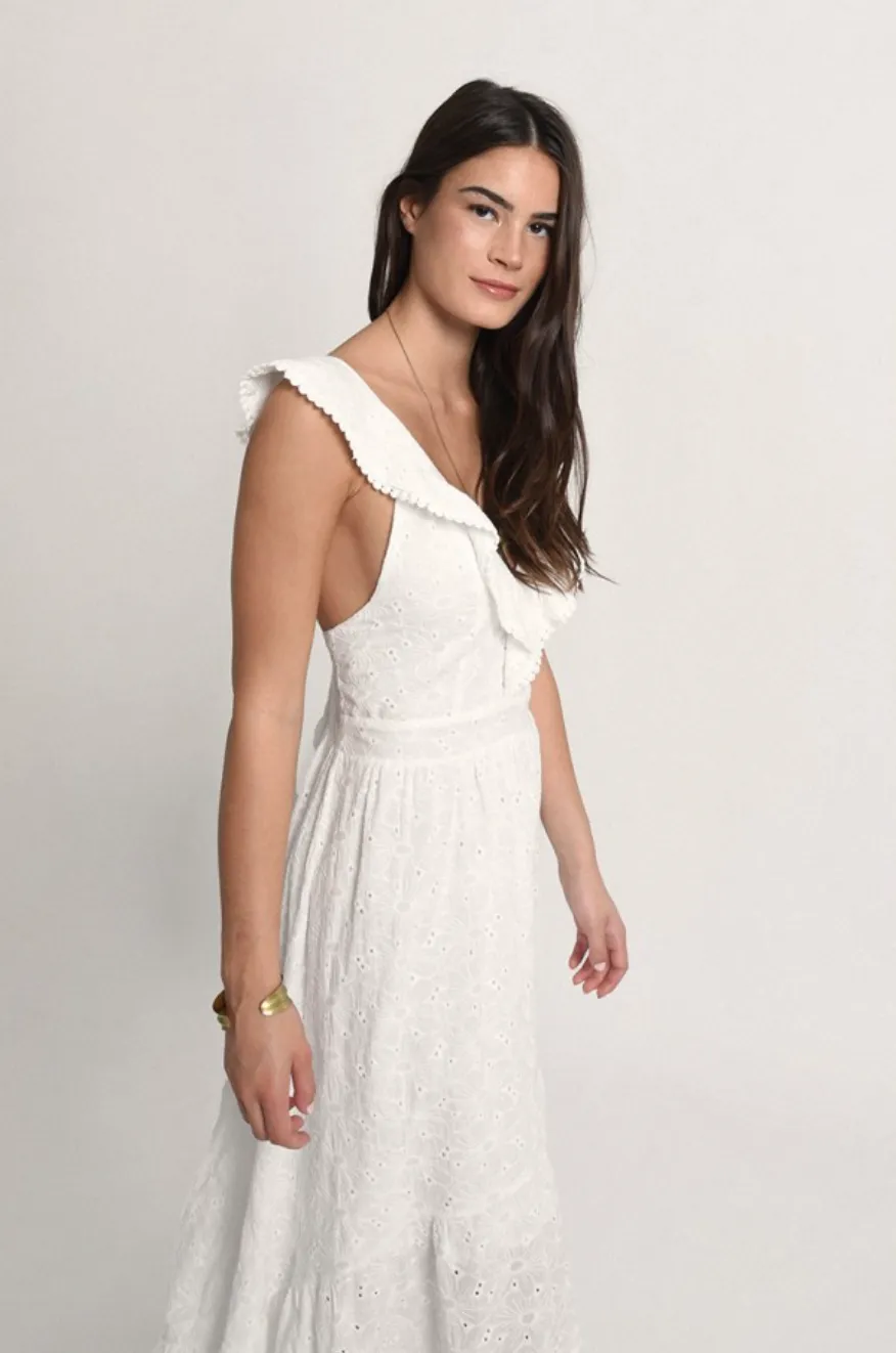 The Eyelet Cross Back Dress