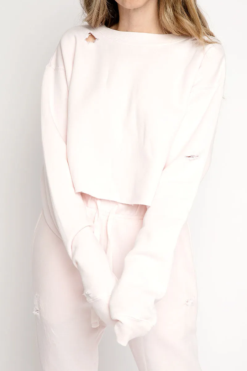 The Moon Rose Pullover in Pink