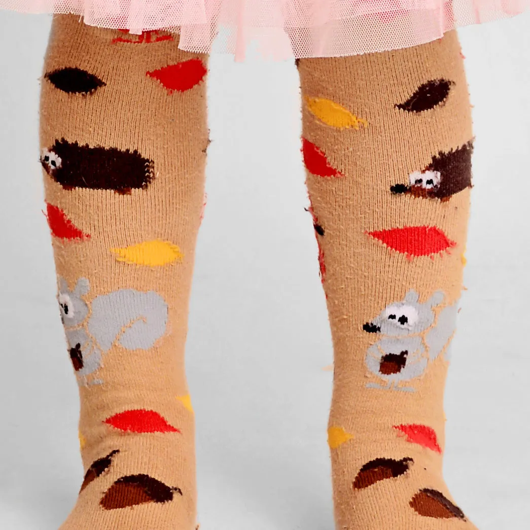 Tights- squirrel & hedgehog