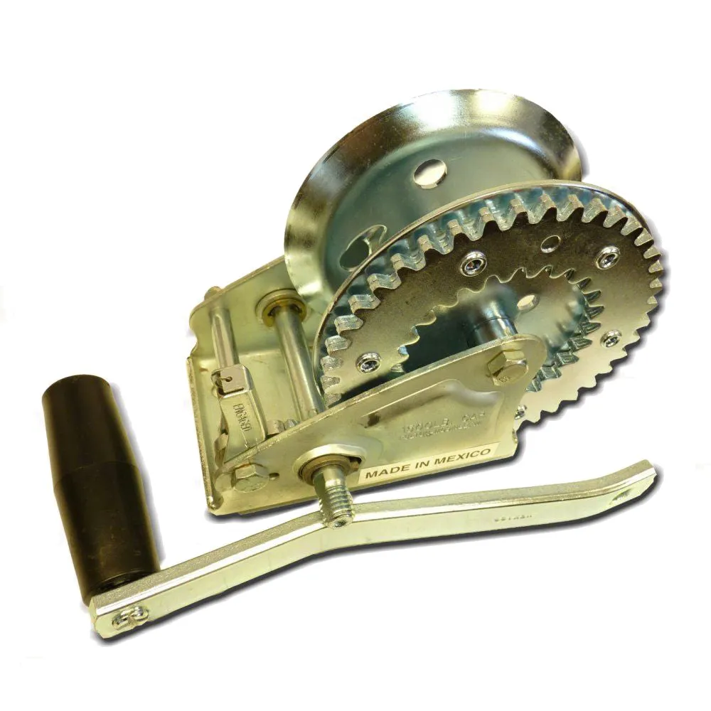 Trailer Hand Winch with 1500lb (680kg) Line Pull Capacity Single Speed