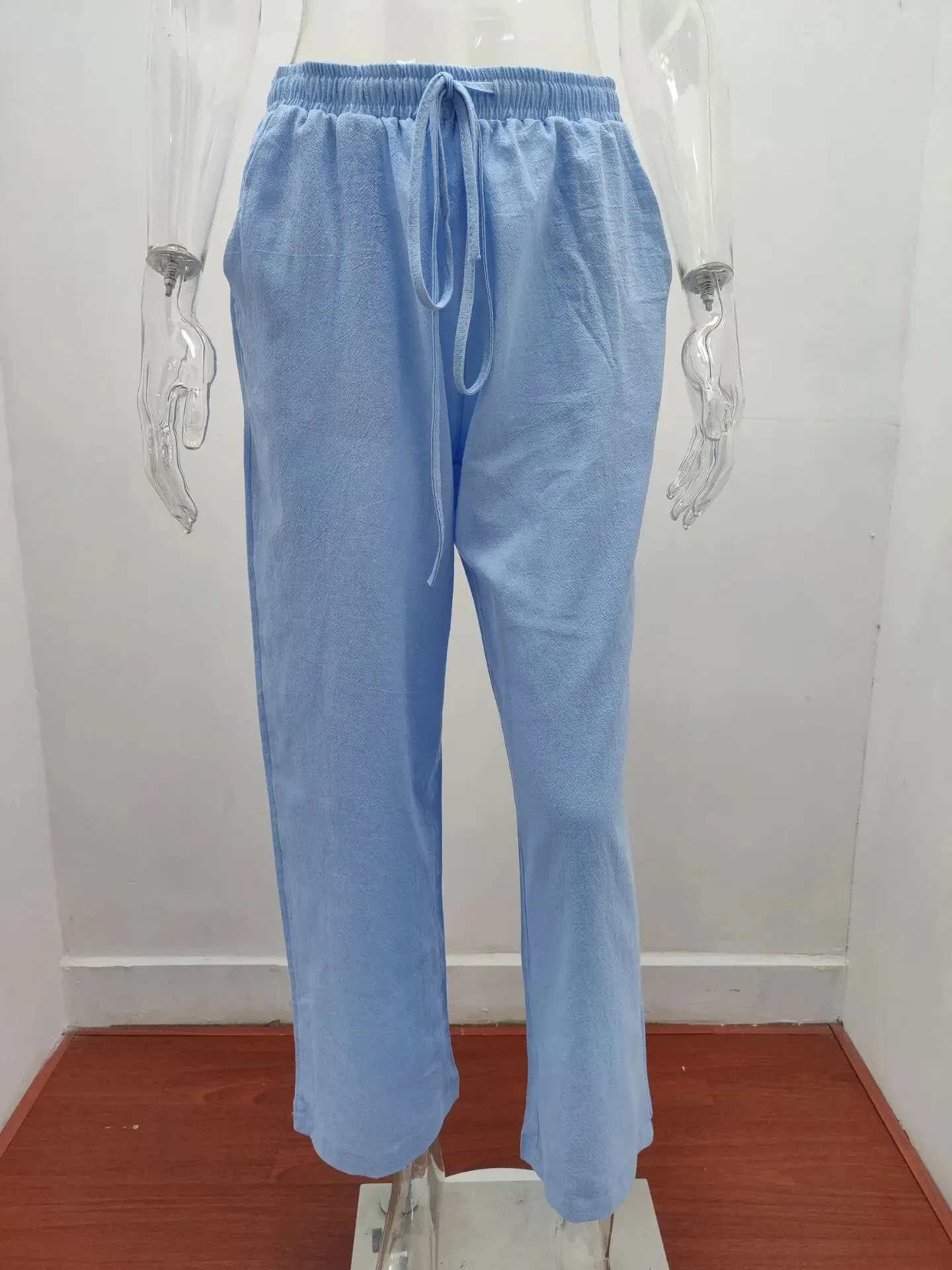 Trendy Loose-Fit Casual Cotton-Linen Pants for Women