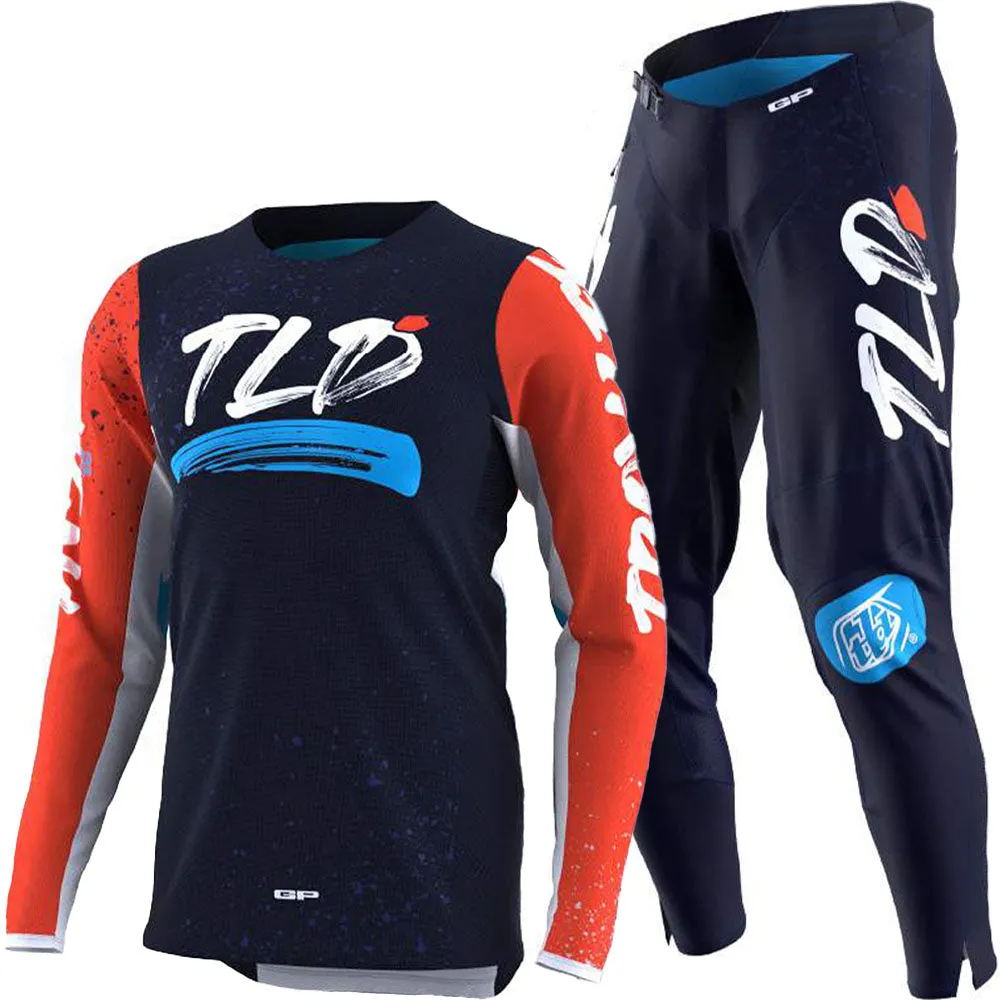 Troy Lee Designs GP Pro Particle Gear Combo (Navy/Orange)