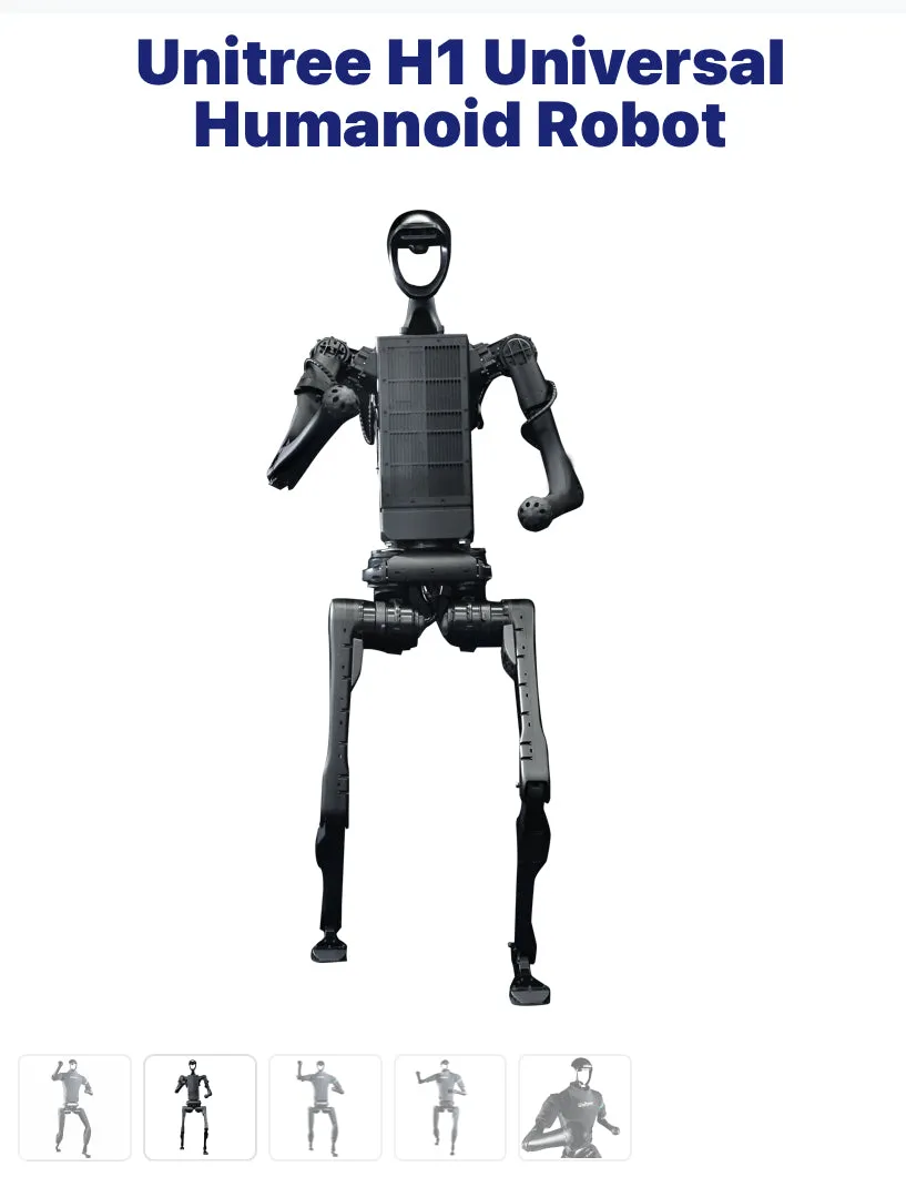 Unitree H1 Universal
Humanoid Robot