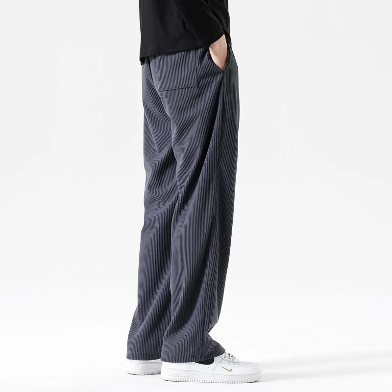 Versatile Straight Elasticity Elastic Waist Loose Fit Sweatpant