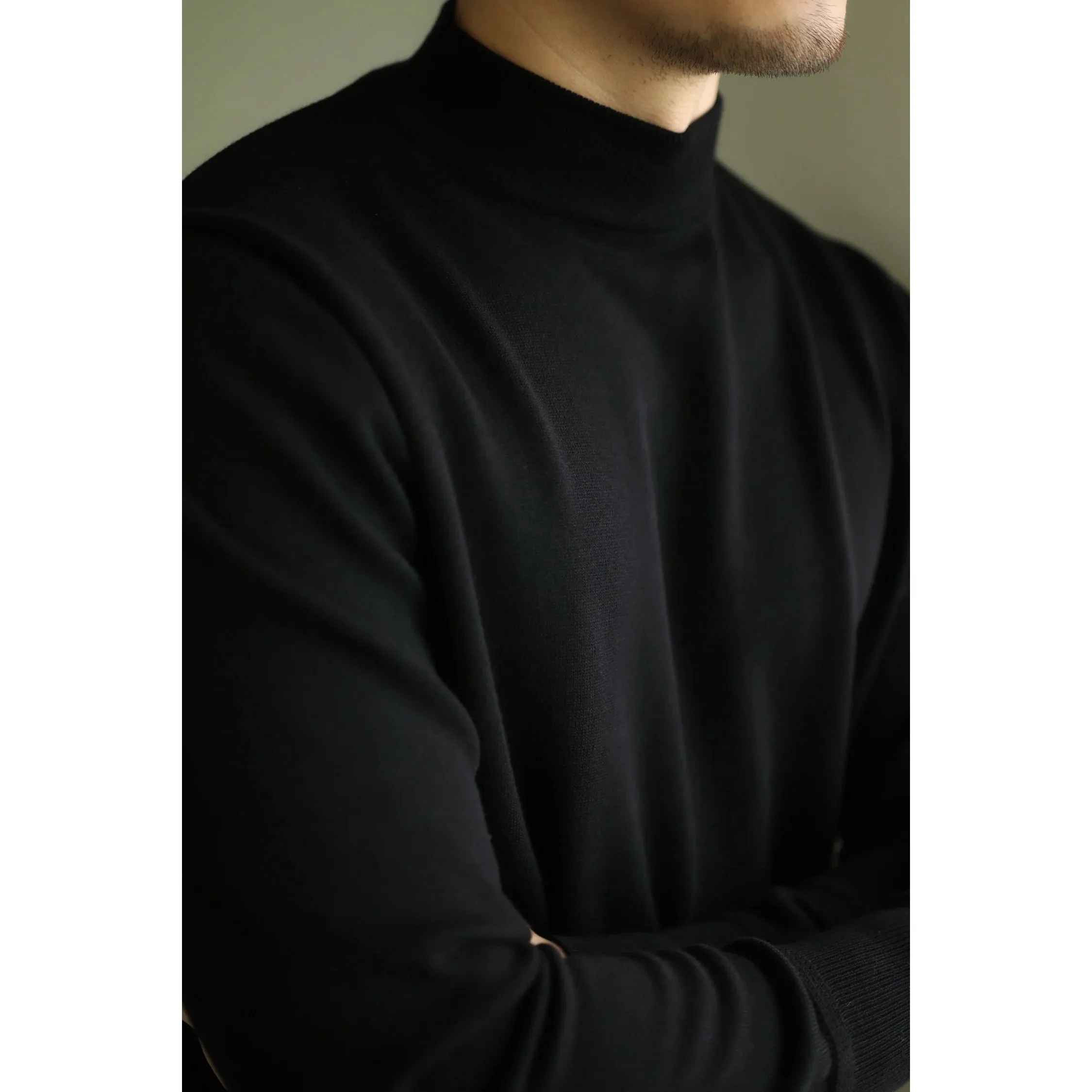 Vintage Black White Pullover for Men - Preppy Casual Streetwear