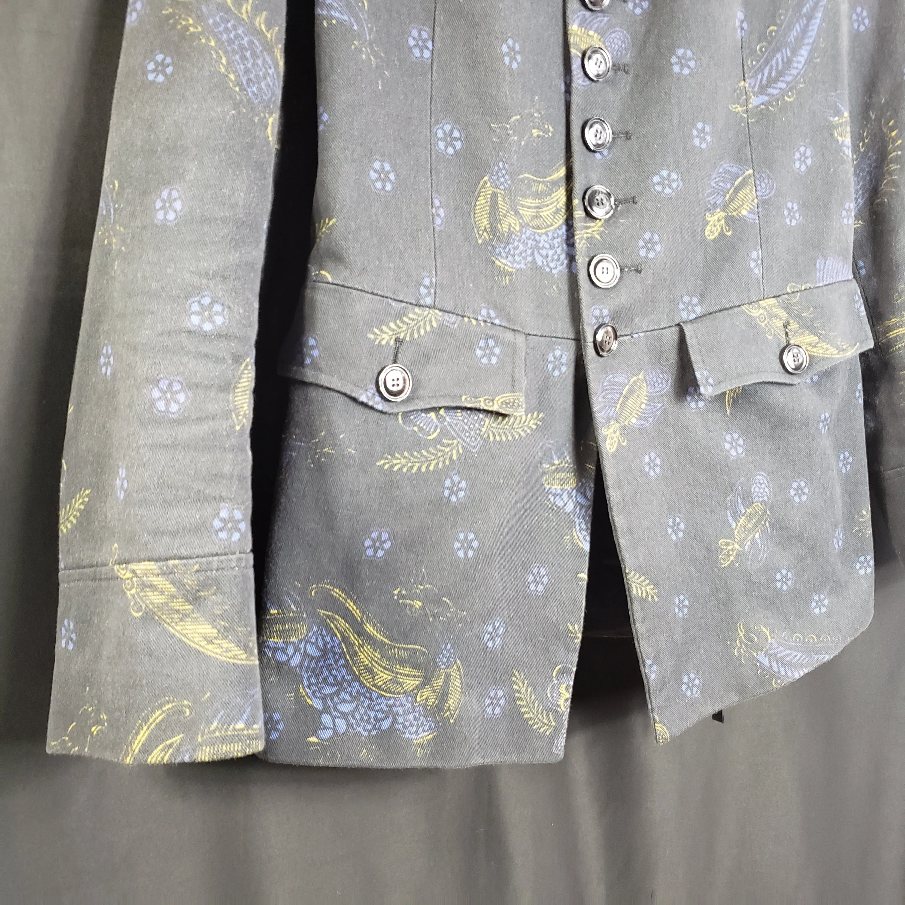 Vintage Dries Van Noten Mandarin Collar Button Up Jacket Size 50